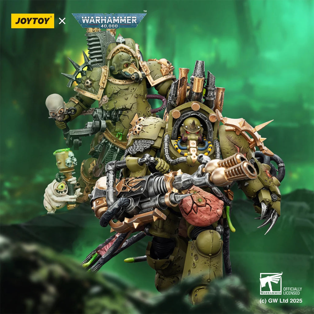 【MT】JOYTOY Warhammer 40K Death Guard Lord of Virulence Foul Blightspawn 1/18 Action Figure Model Toy