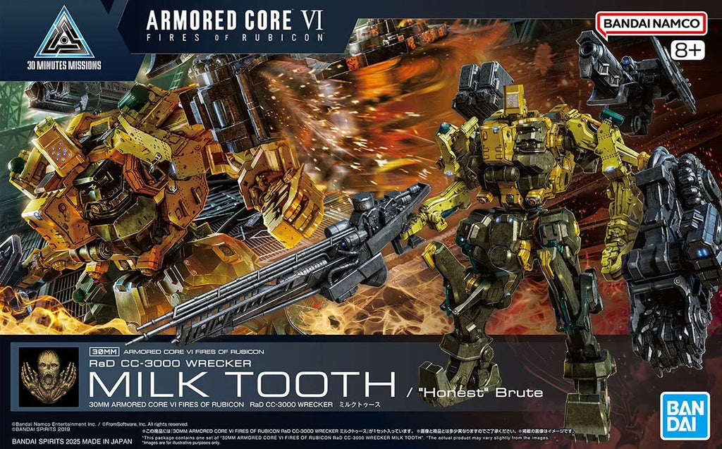 Bandai 30MM Model Kit ARMORED CORE VI NIGHTFALL STEEL HAZE Anime Figure BD011 MELANDER Liger Tail CC2000 ORBITER Assembly Robot