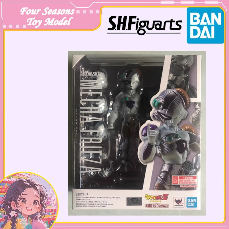Fast Shipping Bandai Anime SHF DRAGON BALL MECHA FRIEZA Original Model Toy Action Figure Collectible Ornament Children Christmas