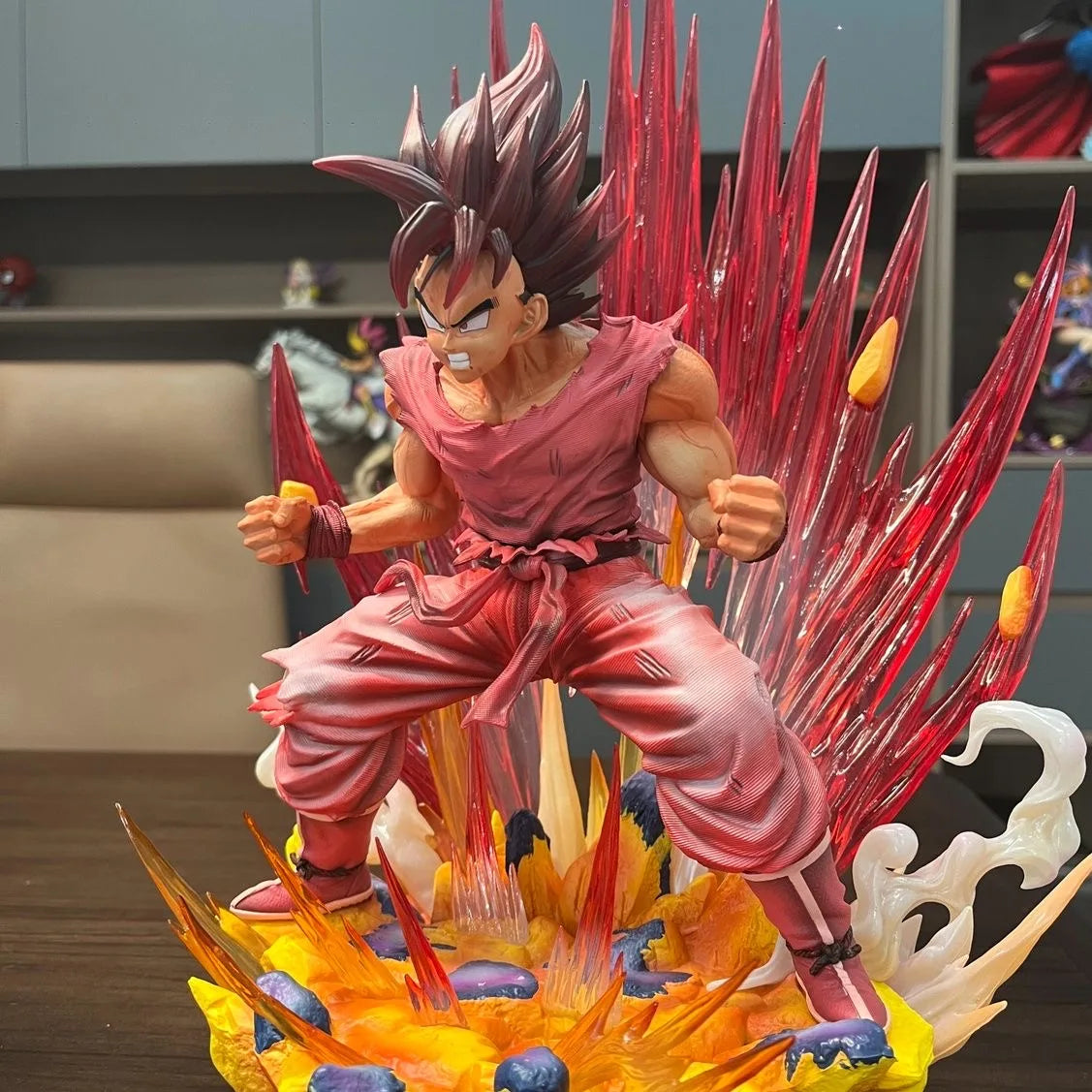 38 cm DBZ Anime Dragon Ball Z Figur Kaiouken Goku Actionfigur PVC Sammlung Modell Spielzeug Geschenke