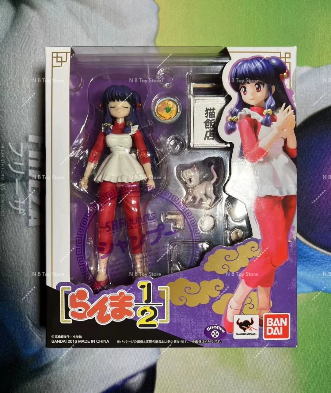 In Stock Origin BANDAI SH Doll Ranma Saotome Ranma 1/2 Inventory Anime Action Series Doll Model Toy Doll Gift