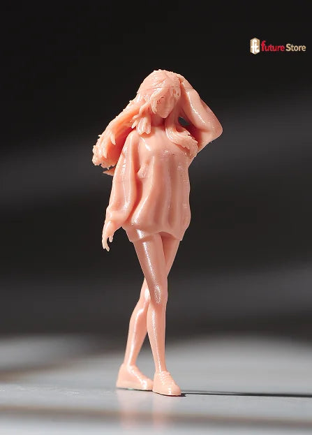 Miniature Figure 1/87 1/64 1/43 1/24 1/18 Summer Attire Women Beauty Female Dolls Clean The Car Scene Props Display Decor Crafts