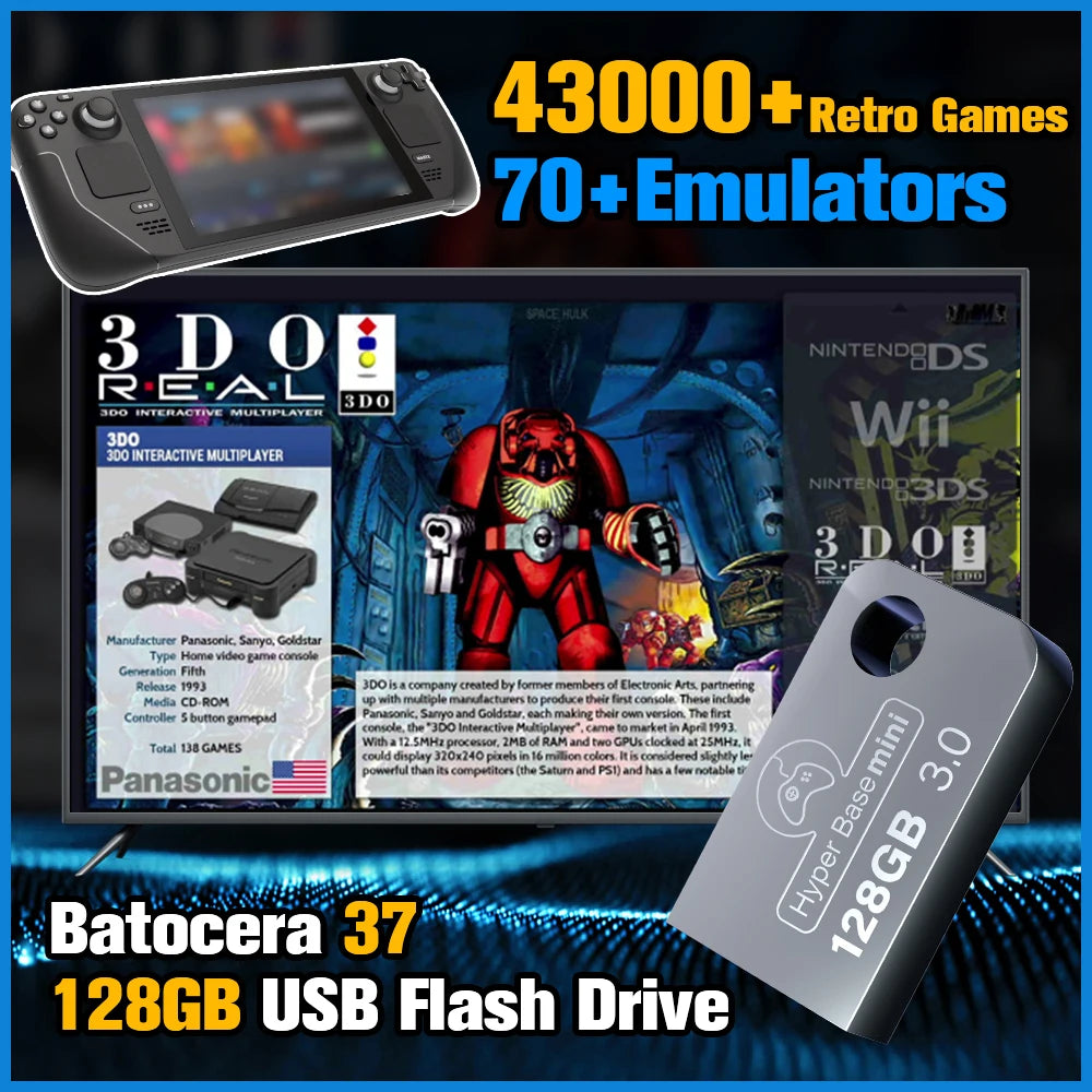 Game USB 3.0 Disk With 43000+ Games For WIN PC/Steamdeck/WIN600/Legion ...
