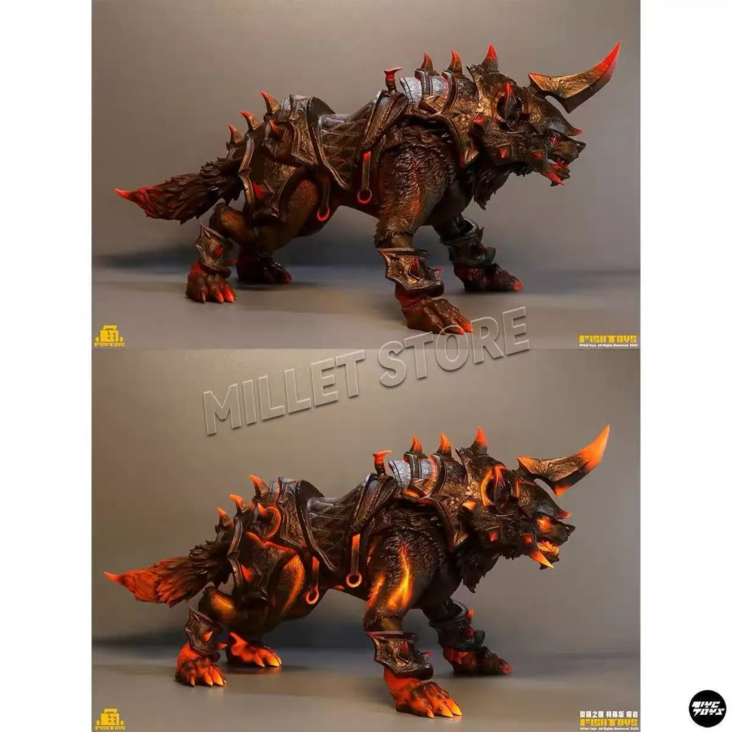 In Stock Fish Toys HY-032 Glory Wolf Special Edition Lava Action Figure Collectible Model Toy For Collectors