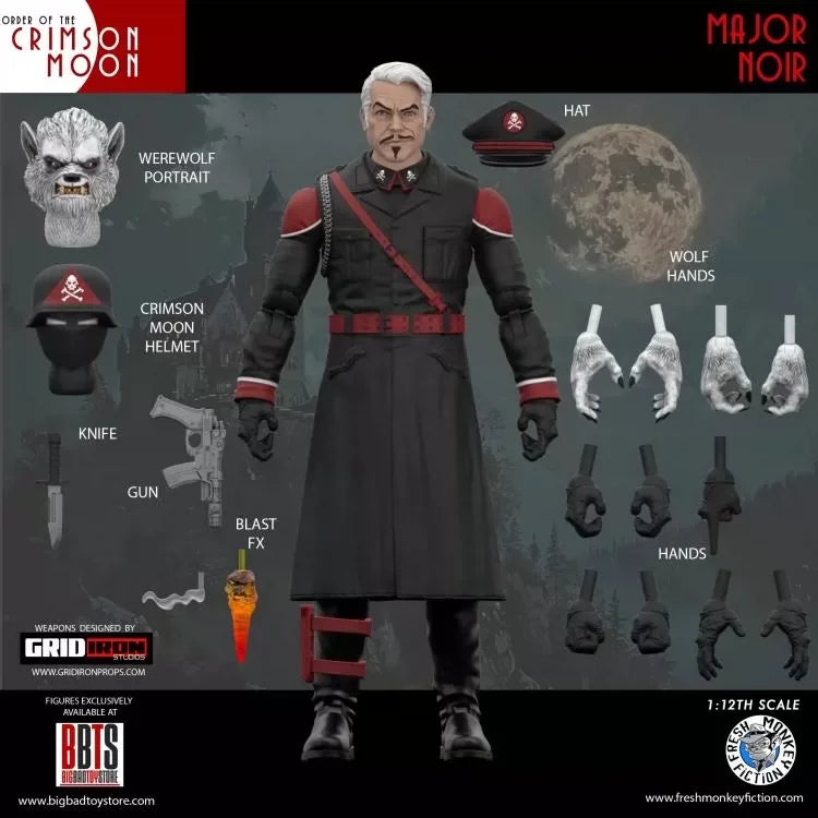 In Stock Fresh Monkey Fiction The Order Of The Crimson Moon Wave 1 1 12 Scale 6 Inch Action Figure Set General Cavalry Werewolf