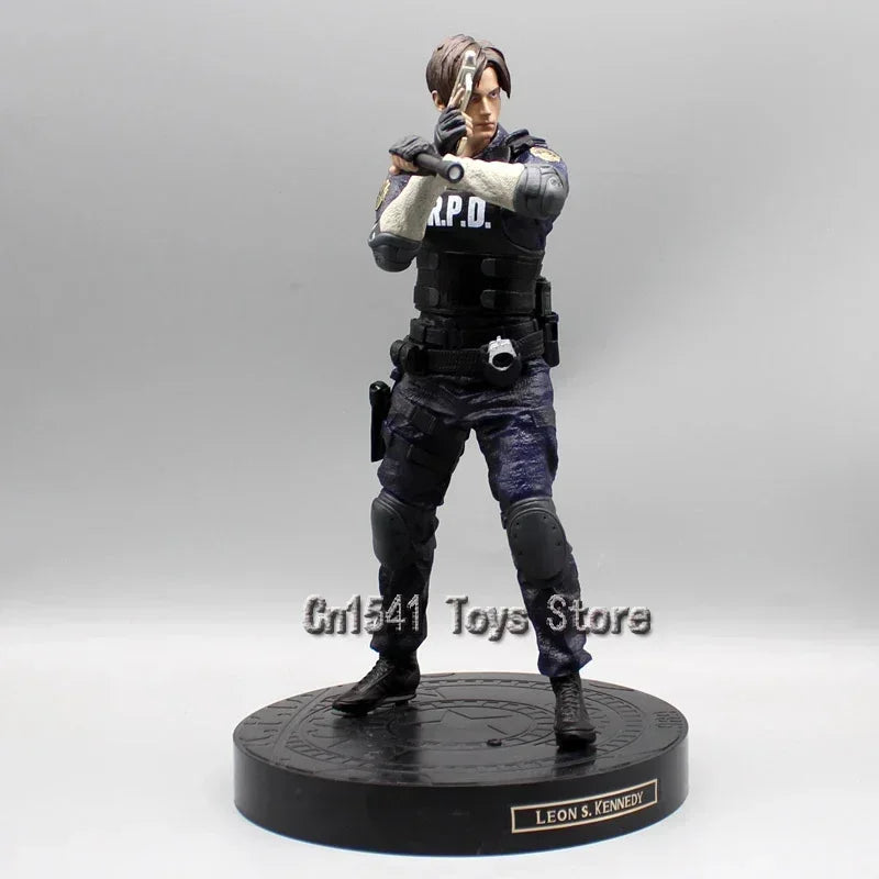 Anime Resident Evil Action Figure Leon Game Statue Decor Leon Scott Kennedy Figure Biohazard 33cm PVC Model Collectible Toys