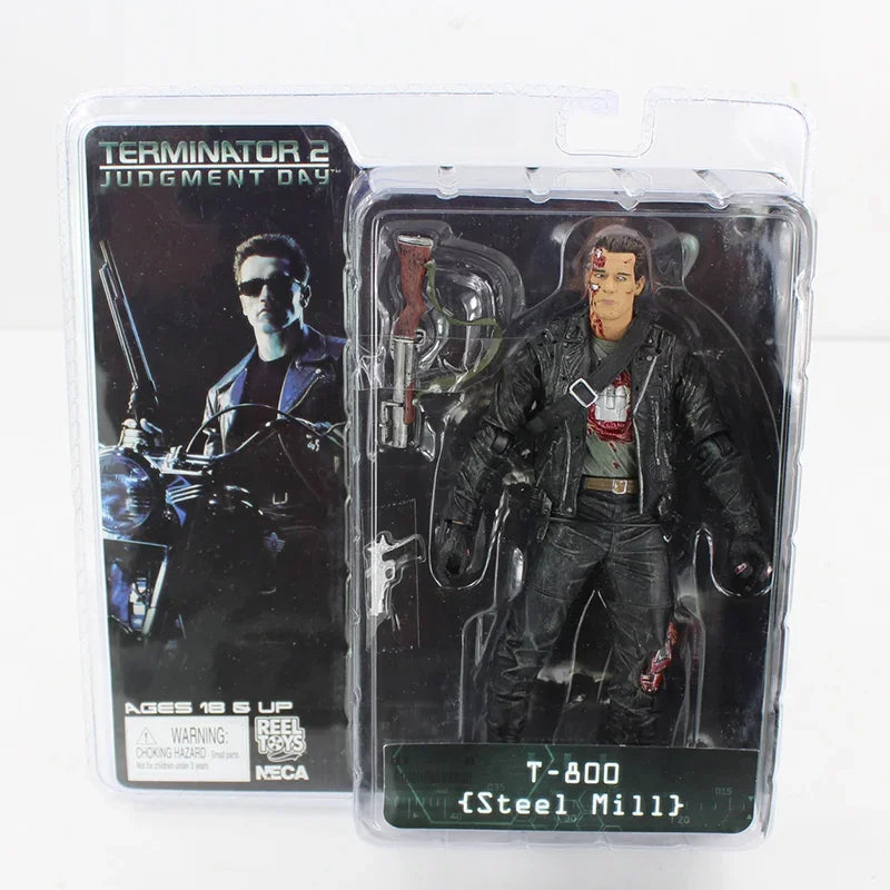 NECA The Terminator T-800 T-1000 Endoskeleton Figurine Collection Action Figure Model Toy Gift