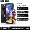 Глобална версия DOOGEE V40 Pro 5G 16+512GB Здрав геймърски смартфон Размери 7300 6.78" FHD+ IPS дисплей 200MP AI камера 8680mAh