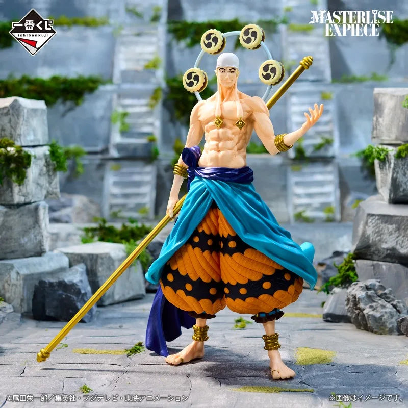 Bandai Original Ichiban ONE PIECE Anime-Figur Monkey D. Luffy Enel Actionfigur für Jungen und Mädchen, Weihnachtsgeschenk, Sammlermodell