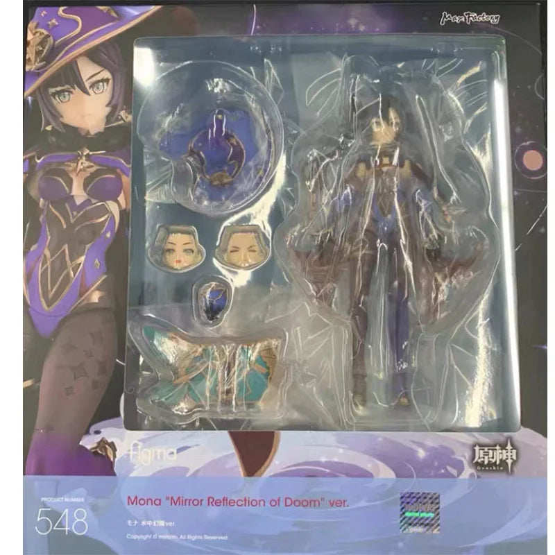 100% Original Figma 548 Genshin Impact Mona Mirror Reflection Of Doom ver In Stock Anime Action Collection Figures Model Toys