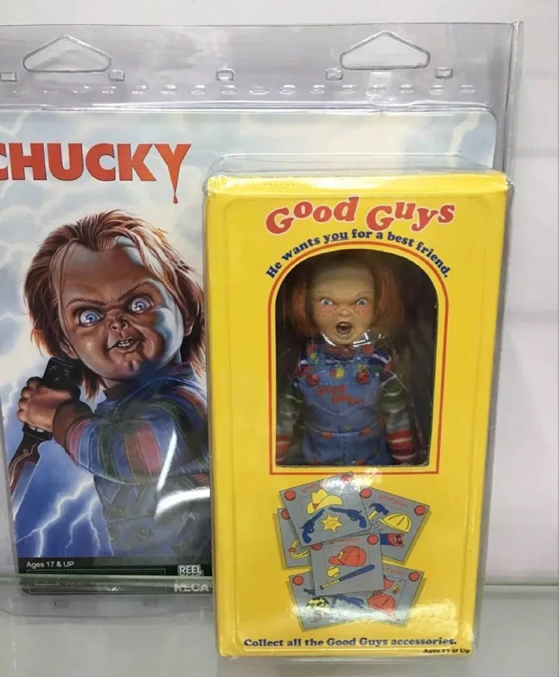 Neca Chucky Good Guys Action Figure He Wants You Be A Best Friend Child's Play Chucky Figure Toys Doll Christmas Gift 12cm