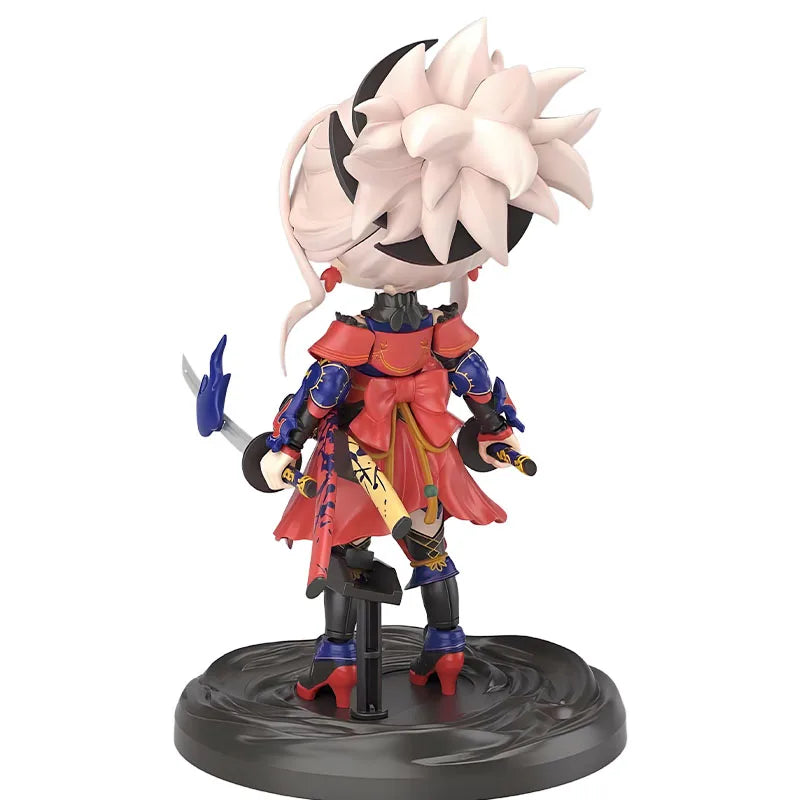 Bandai Original Modellbausatz Petitrits Fate/Grand Order Saber Miyamoto Musashi Anime Figur Bausatz Spielzeug Geschenk für Jungen