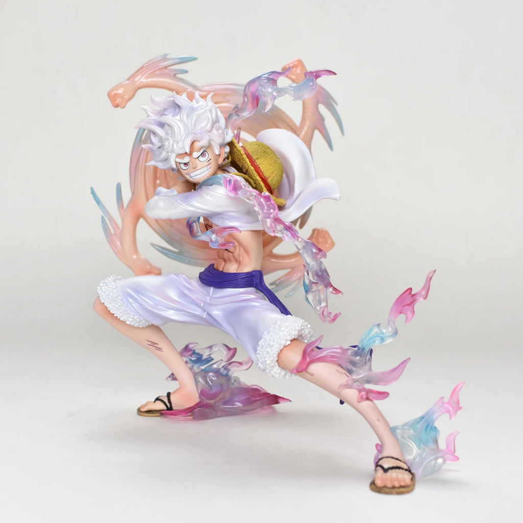 19cm/7.84in One Piece Figure Sun God Gear 5 Nika Luffy Action Figure Monkey D Luffy Model PVC Collectible Toy.