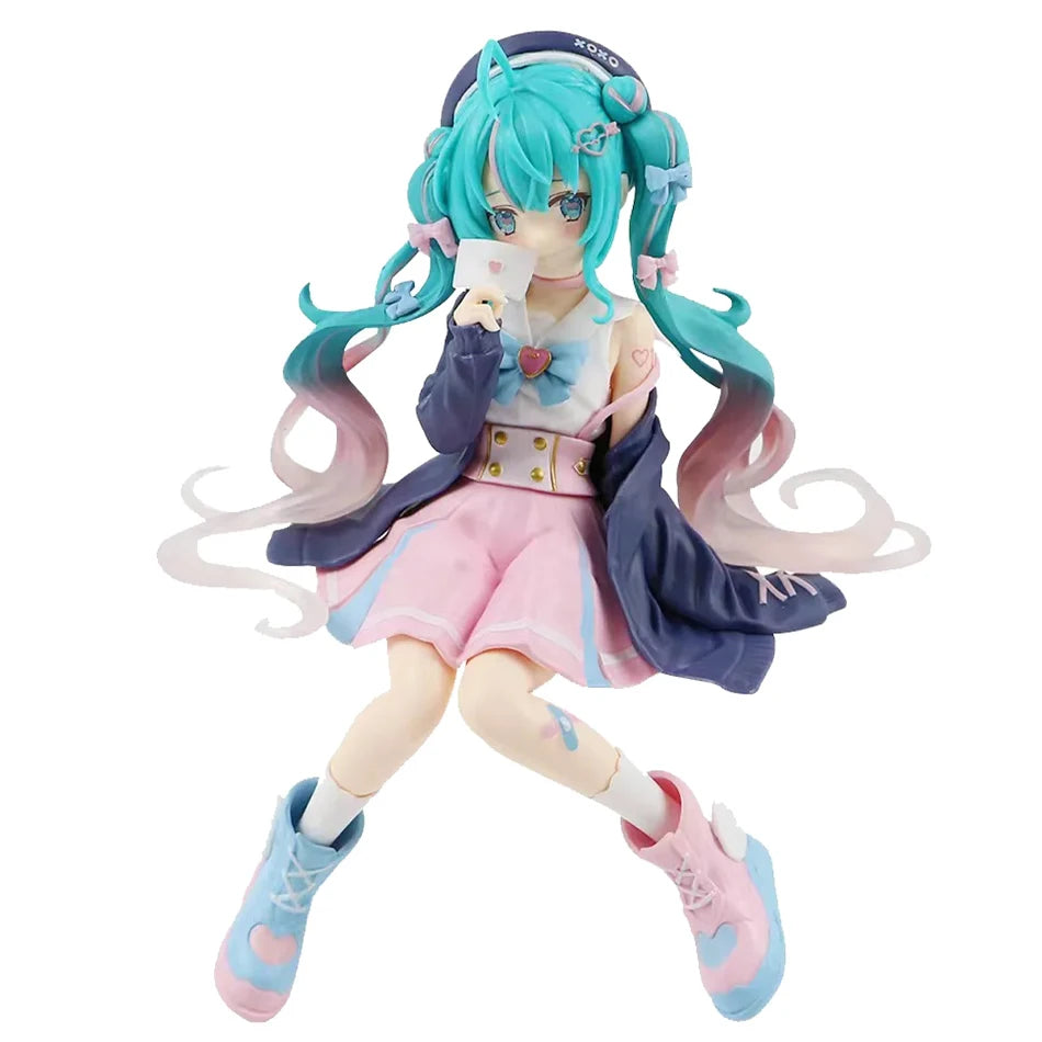 20cm Sexy Girl Hatsune Miku Anime Figure Fashion Subclture Miku Action Figure Christmas Gift PVC Collections Model Doll Toys