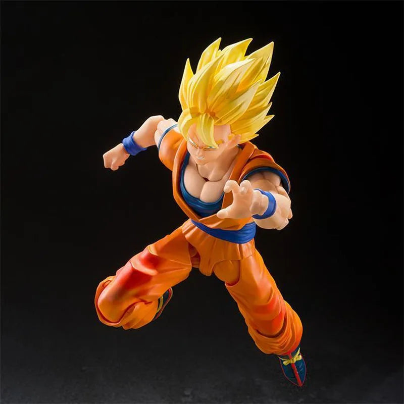 In Stock Genuine Bandai Dragon Ball Model Kit SHF Super Saiyan Son Goku The Games Begin Anime Action Figure Collection Model Toy