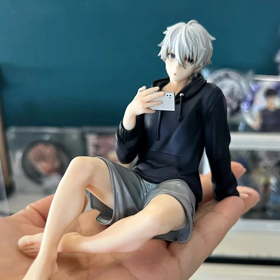 BLUE LOCK Action Figures Nagi Seishiro Anime Figure Sitting Figurine PVC Collectible Model Kids Doll Toys Gifts
