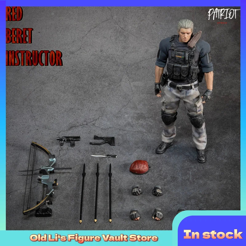 In Stock Patriot Studio Red Beret Instructor Jack Krauser 1/12 Movable Figure Toy Collectible Gift