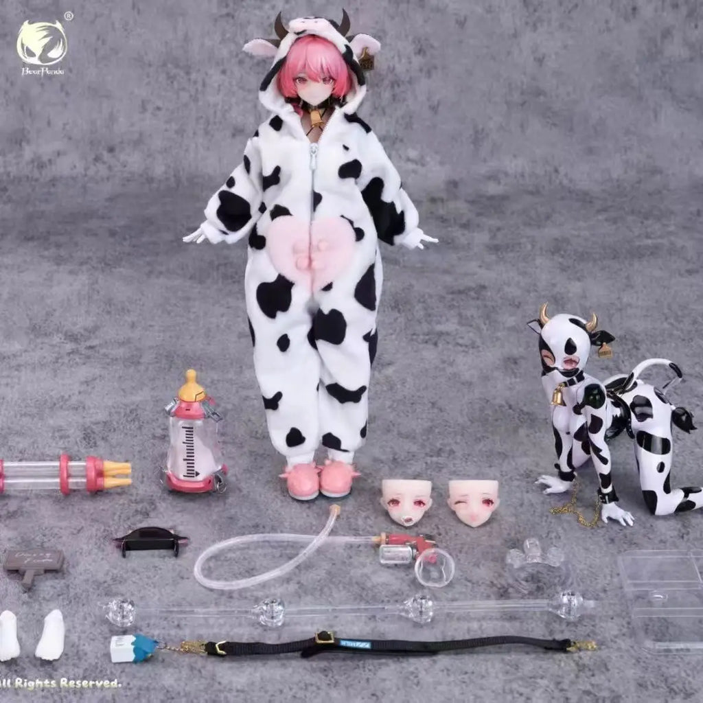 EIIFOX BearPanda Dairy cow MOMO 1/8 Anime Action Collection Figures Model Toy