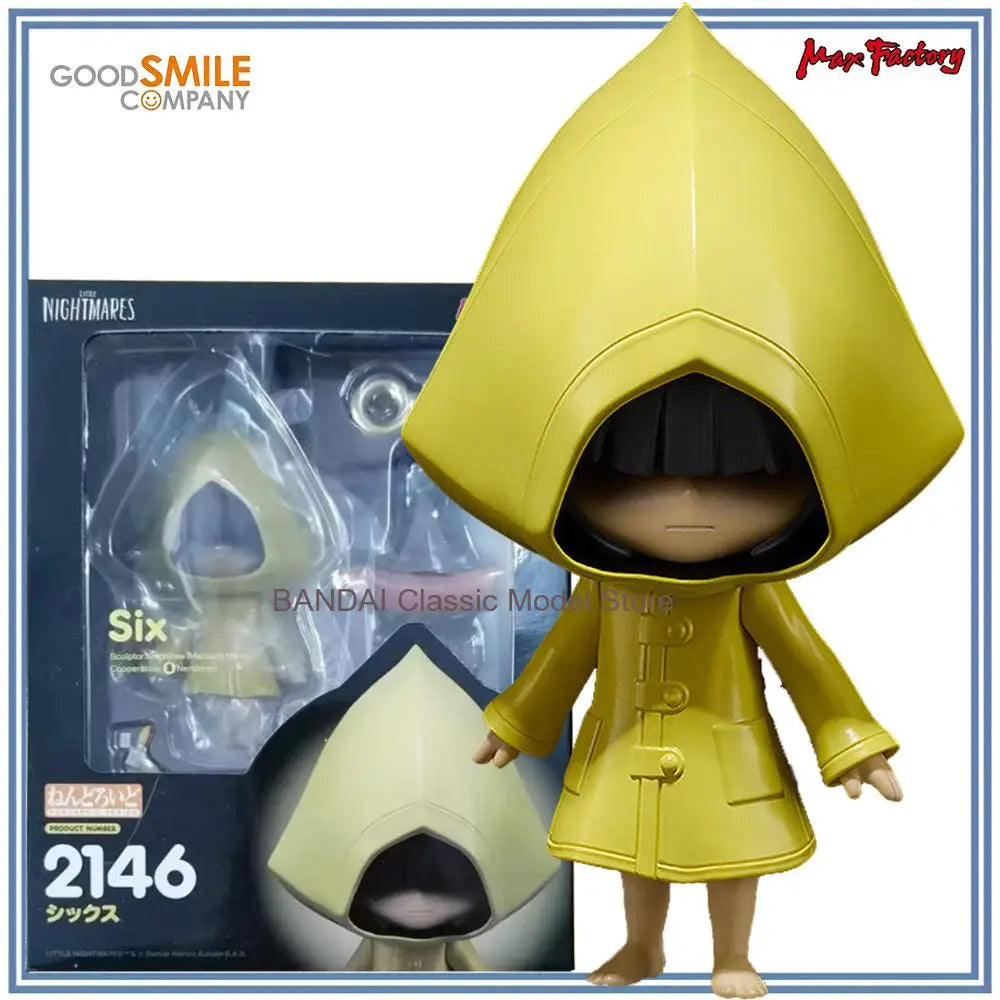 100% Original Genuine in Stock Max Factory Little Nightmares Nome Six Nendoroid (#2146) Anime Figure Model Decoration Toy Gift