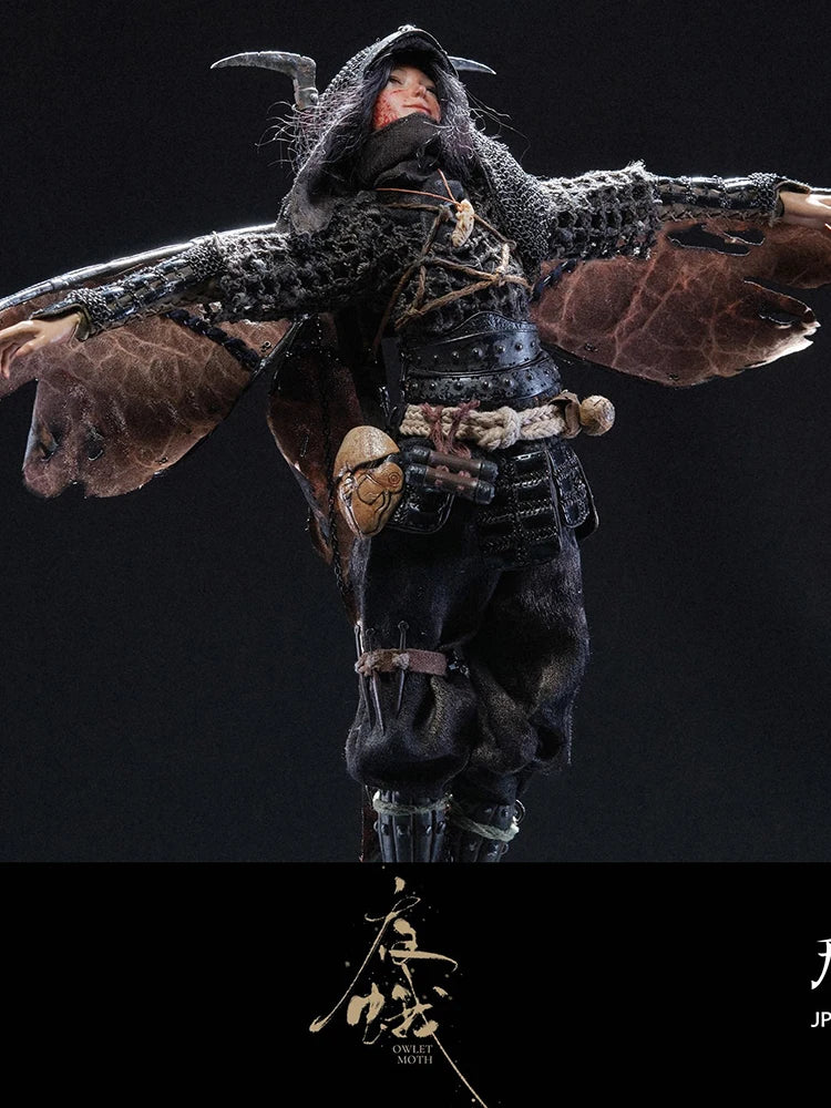 JPTdesign×POPCOSTUME JPT-016 1/6 Night Moth Simulation Wing Design 12inch Cloth Girl Action Figure Collection Model Gifts