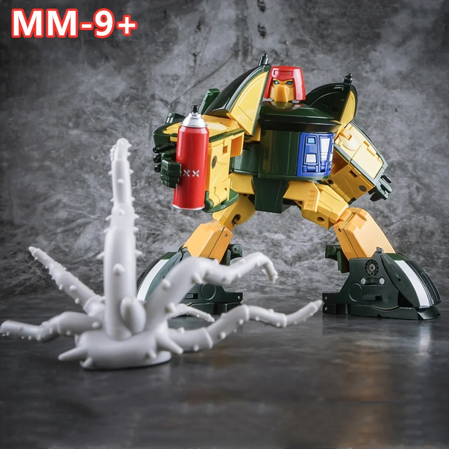 New in Stock X-Transbot Transforming Assemble Toys MM-9 + MM9 + Cosmic Green Metallic G1 Action Figure Robot Toy with Box