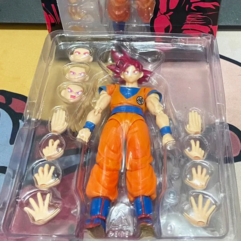 In Stock Dragon Ball Super Saiyan God Son Goku Figure Shf Goku Black Anime Action Figures PVC Collection Model Toys Gift