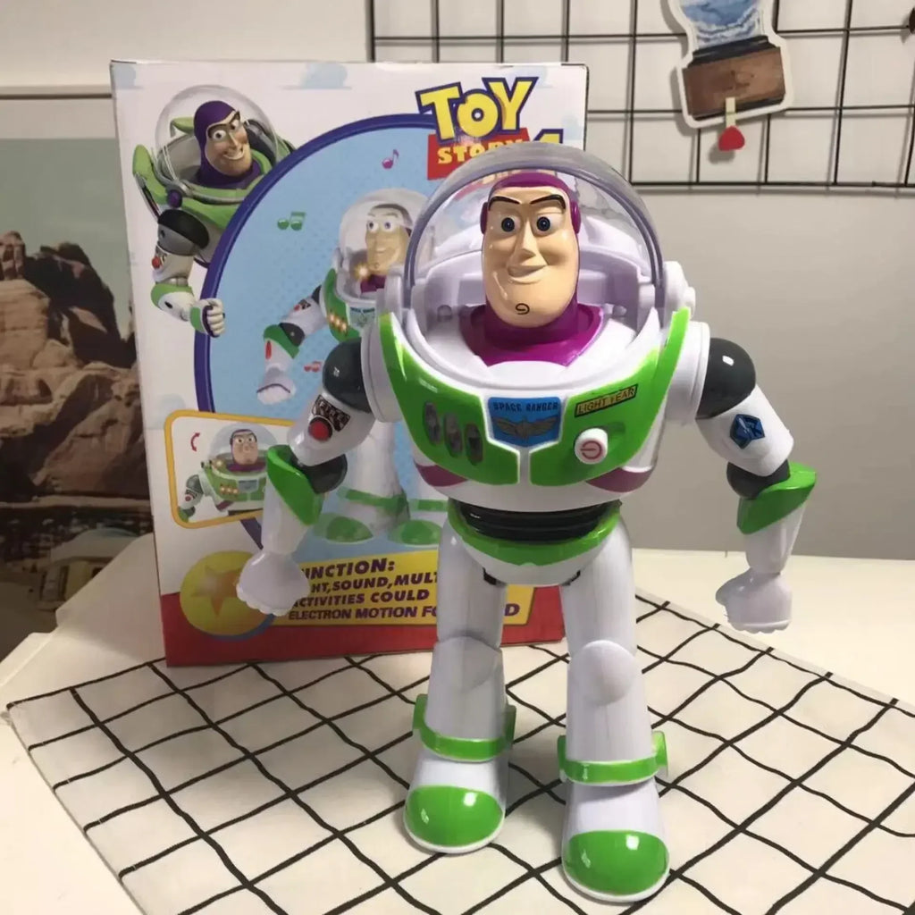30cm Disney Anime Pixar Toy Story 4 Buzz Lightyear Talking Action Figures Cloth Body Model Doll Limited Collection Toys Gift New
