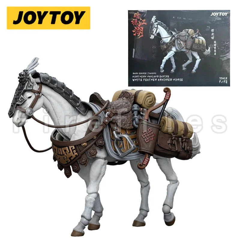 1/18 JOYTOY Action Figure Dark Source JiangHu Northern Hanland Empire White Feather Snowfield Archery Cavalry Horse
