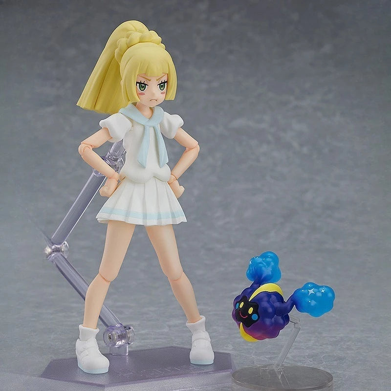 Max Original Figma Series《Pokémon Lillie, Go for It!》Anime Action Figure Assembly Model Toys Collectible Model Ornaments Gifts