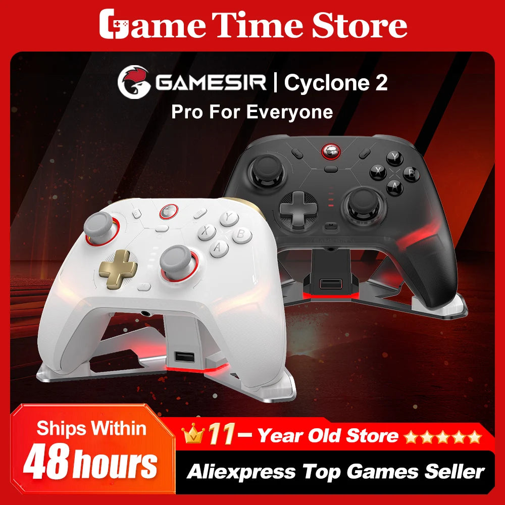 Gamesir Cyclone 2 Controller Nintendo Switch 2 PC Joystick Wireless Gamepad Pro Controller Bundle Edition+$5 Get Controller Case