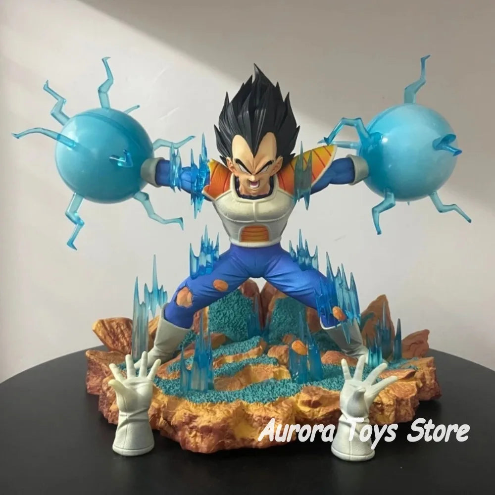 22cm/8.66in Anime Dragon Ball Z Figure Super Saiyan Majin Vegeta Action Figures PVC Statue Collection Model Toys Birthday Gifts