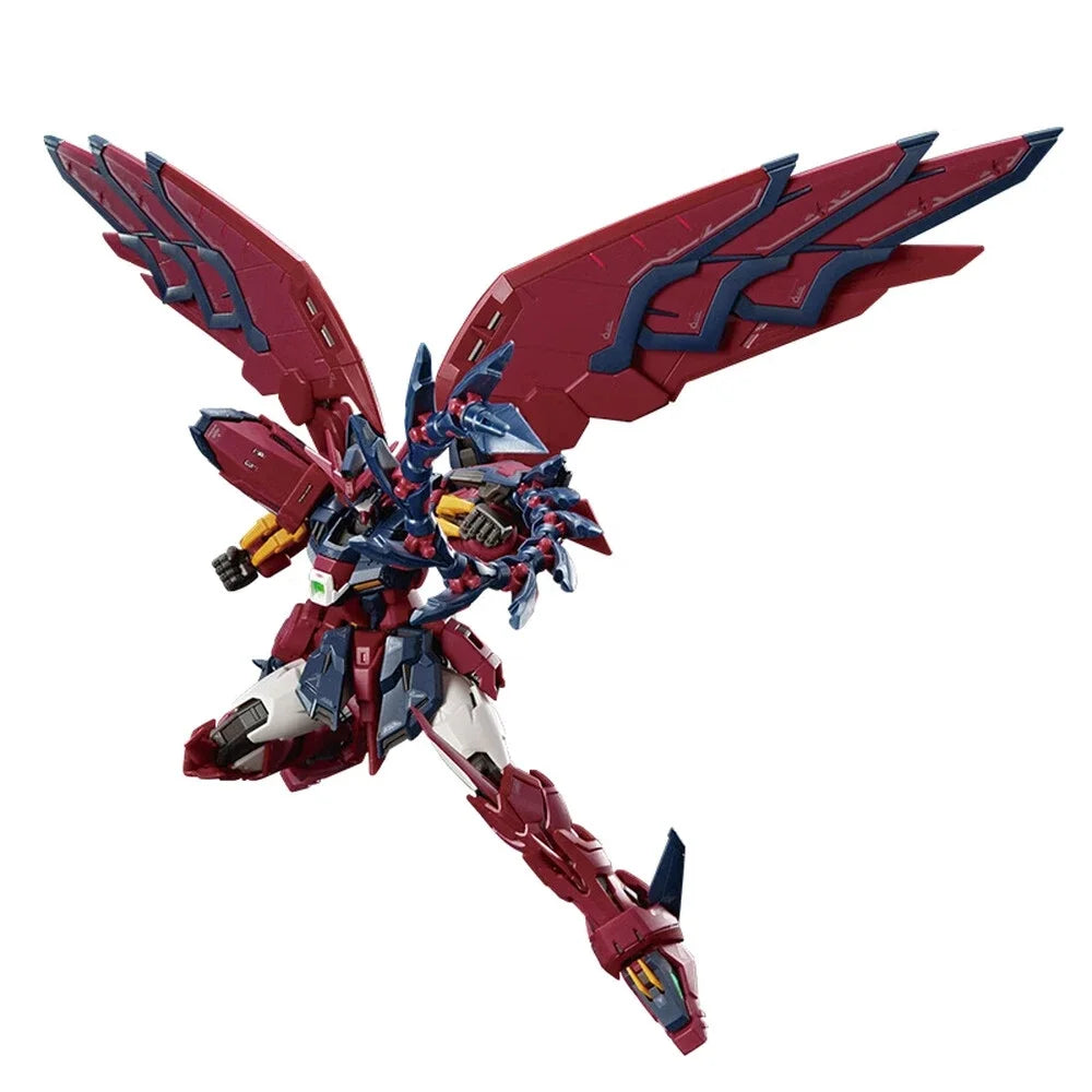 Bandai Genuine Gundam Anime Model RG 1/144 Gundam EPYON Gundam Wing OZ-13MS Assembly Model Kit Action Figures Desktop Toy