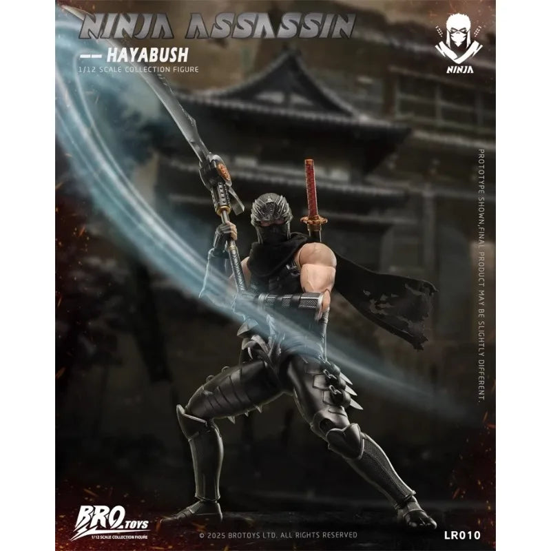 BROTOYS Original 1/12 LR010 Ninja Assassin Hayabusa Ninja Dragon Sword Legend 6-inch Japanese Action Game Movable Doll Model Toy