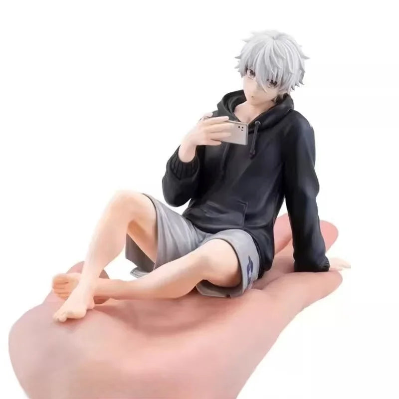 9cm Anime Blau Schloss Nagi Seishiro Figur PVC Nette Tisch Puppe Dekoration Modell Spielzeug Kinder Geschenk
