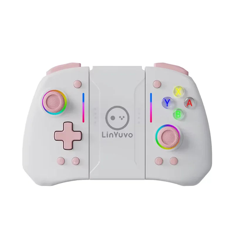 LinYuvo KS42 joycon For Nintendo Switch With Hall Effect Joypad Wireless Controller Six-axis Compatible/Macros/Turbo/RGB Light