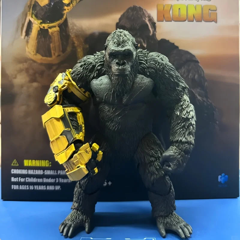 HIYA Original In Stock Gesila vs. Kong Rise of the Empire Kong Mechanical Gloves Version Action Figure Model Display Toys Gifts