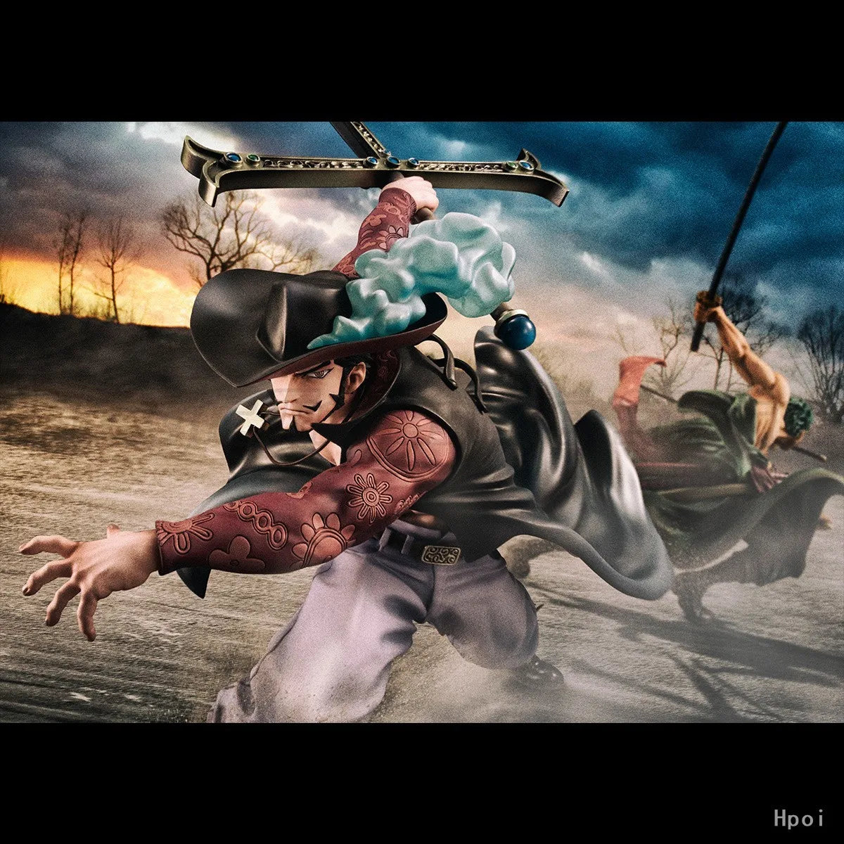 【MT】Original MegaHouse POP Maximum ONE PIECE DRACULE.MIHAWK 1/8 Scale Figure Toy Collection Ornament