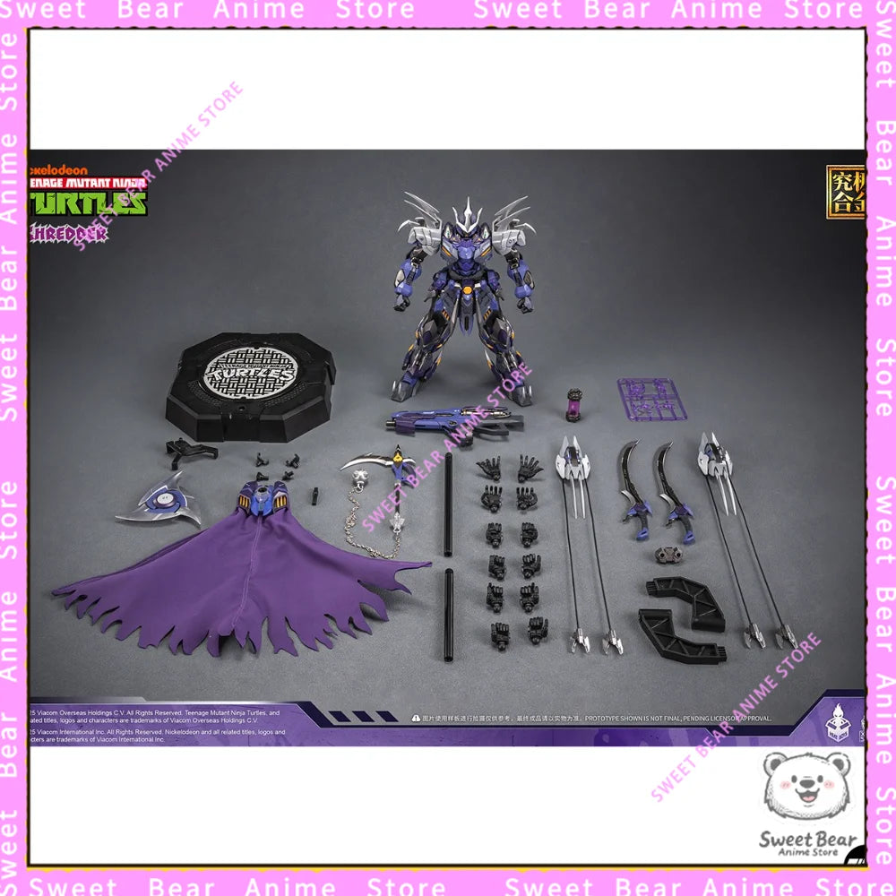 HEATBOYS Teenage Mutant Ninja Turtles Shredder Chinese Mecha Model Kit Action Figure Model Trendy Toys Desktop Doll