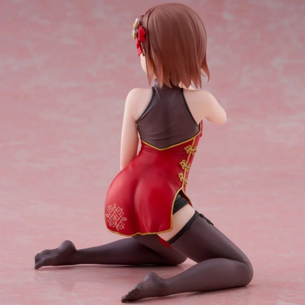 In Stock TAITO Original Genuine Anime To Aru Kagaku No Railgun Misaka Mikoto Chinese Dress 13cm Model Toys Desktop Cute Figure