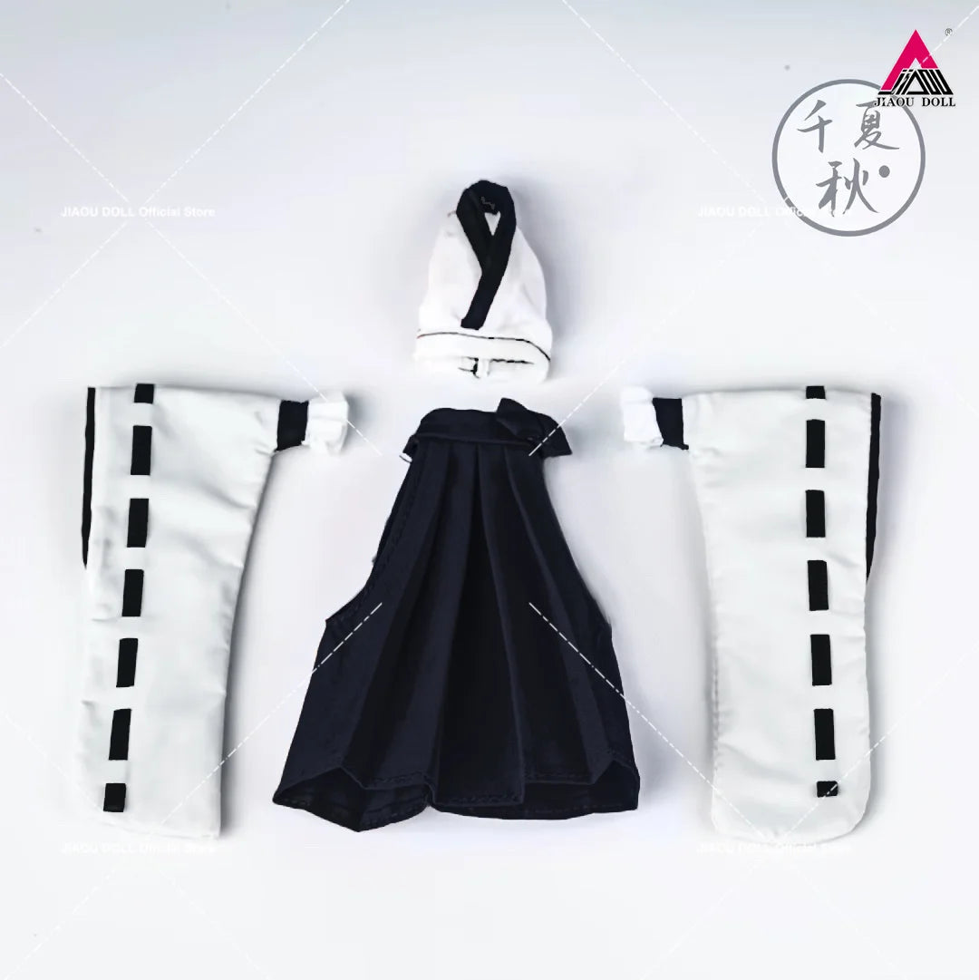 C013 1/12 Scale Girl Kimono Witch Uniform Backless Vest Tops Pleated Skirt For 6Inch Female Soldier Action Figure Body Dolls