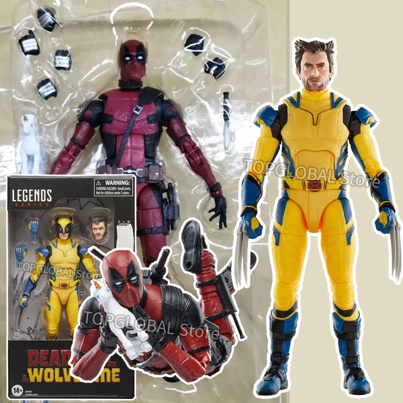 Legend Series Deadpool & Wolverine Action Figure X-Men Articulated Joints Moveable Doll Toy Collection Movie Model Birthday Gift