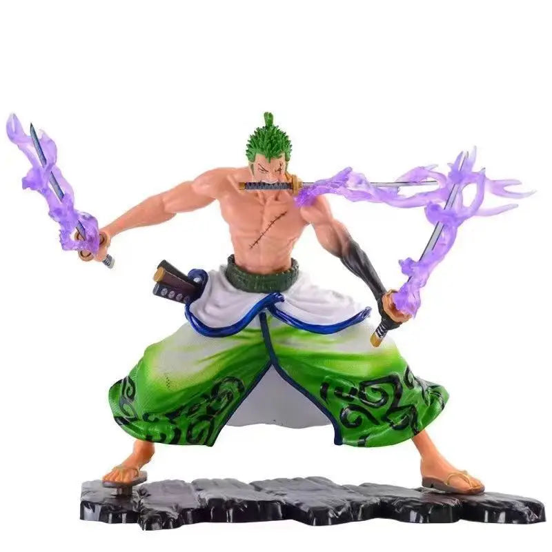 Anime One Piece Roronoa Zoro Anime Actionfigur Modell Geschenke Sammlerfiguren für Kinder