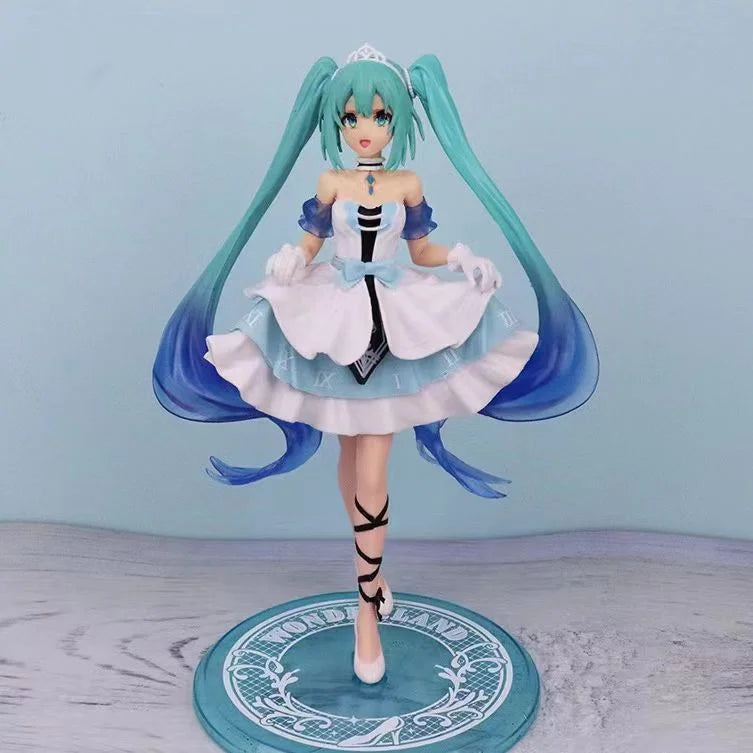 Neue Anime Miku Niedliche Kawaii Virtuelle Sängerin Miku Manga Statue Figuren PVC Actionfigur 20~25cm