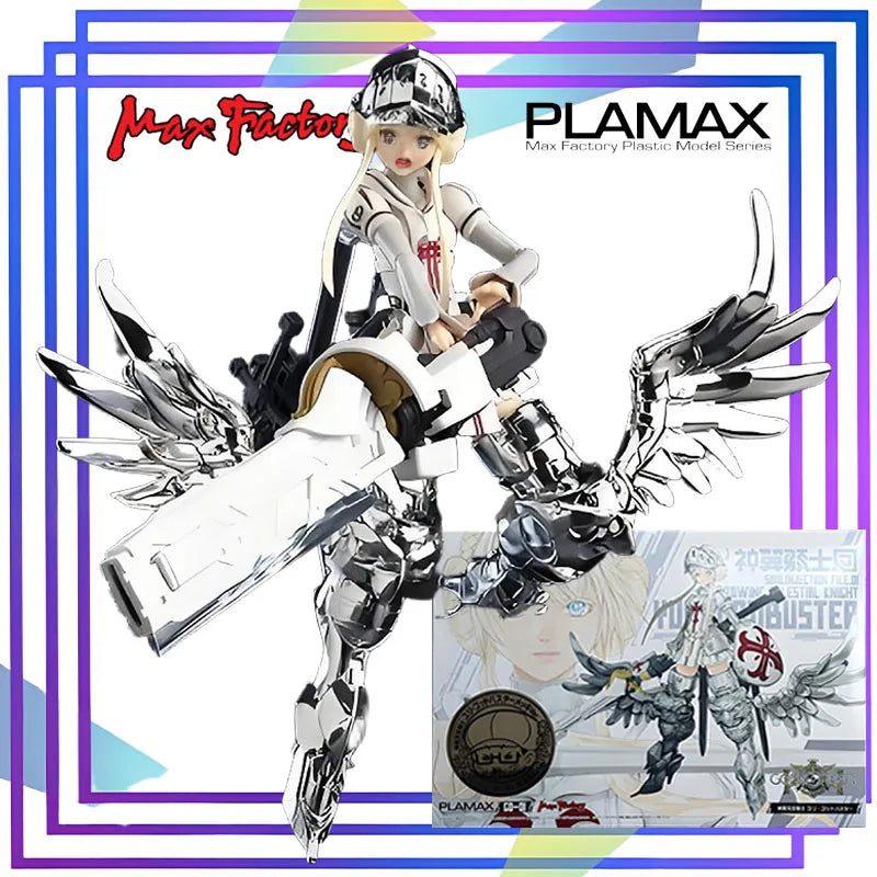 Max Factory PLAMAX Divine Winged Sky Knight Godslayer Yuri Silver-Plated Action Figure Assembly Model Toy Collectible