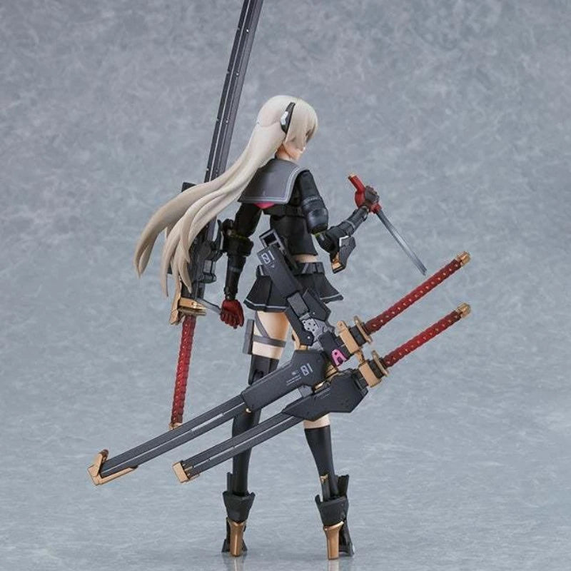 Romankey Original PLAMAX Series HH-01 Heavily Armed High School Girl, No.1  Anime Action Figure Assembly Toys Collectible Model