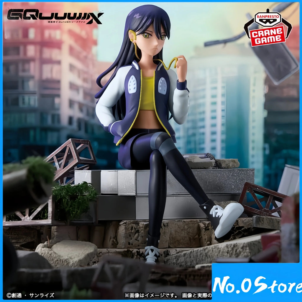 %genuine Bandai Banpresto Gundam Gquuuuuux Nyaan Sitting Posture Desktop Ornament Finished Model Toys Gift Selected Gifts