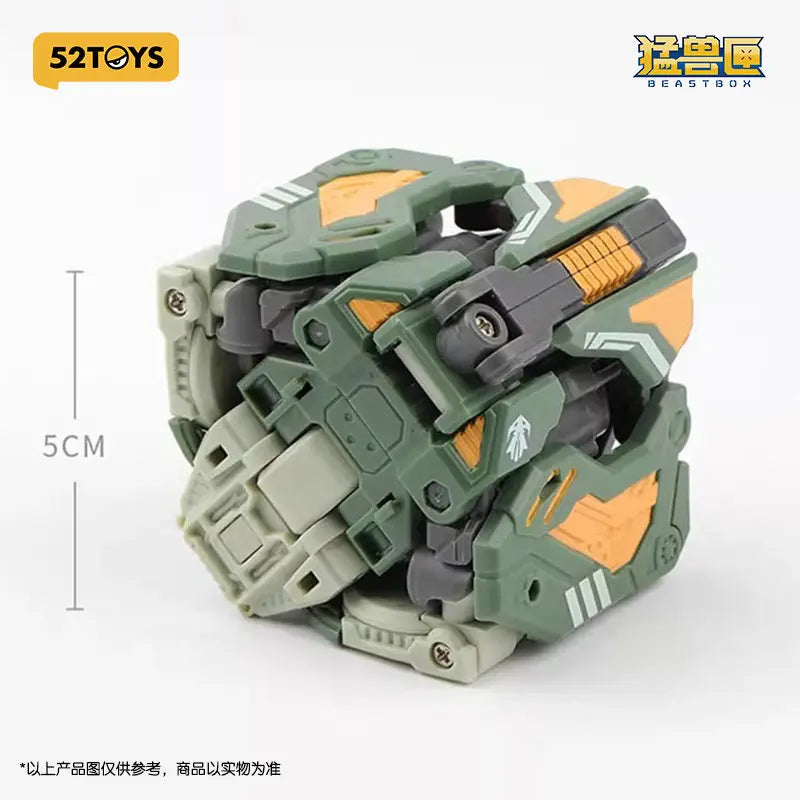 52TOYS BEASTBOX BB-24 Jetsam Turtle Deformation Robot Toy Assemble Mecha Cube Model Collectible Anime Trendy Toy Birthday Gift