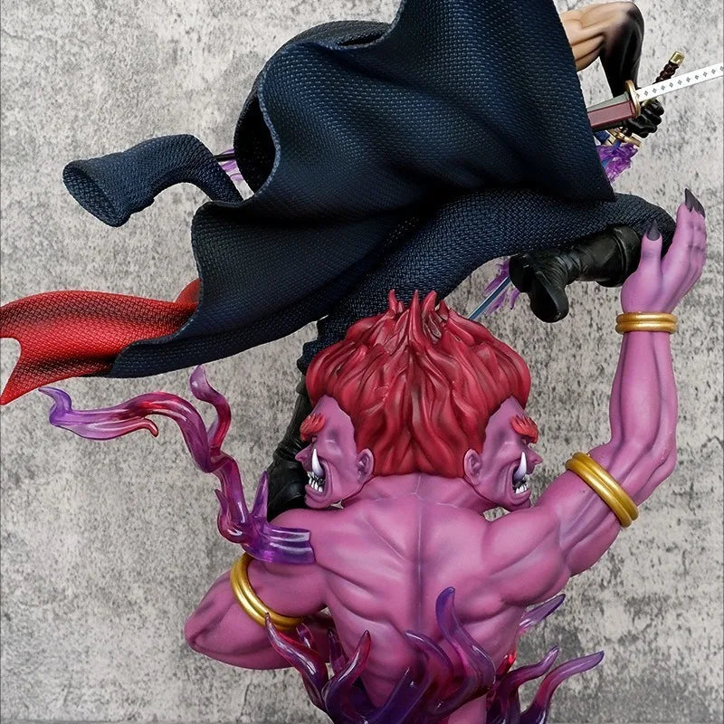 50 cm ONE PIECE Anime Peripheriegeräte Fegefeuers Roronoa Zoro Actionfigur PVC Modell Desktop-Dekoration Statue Geburtstagsgeschenke Spielzeug Kind