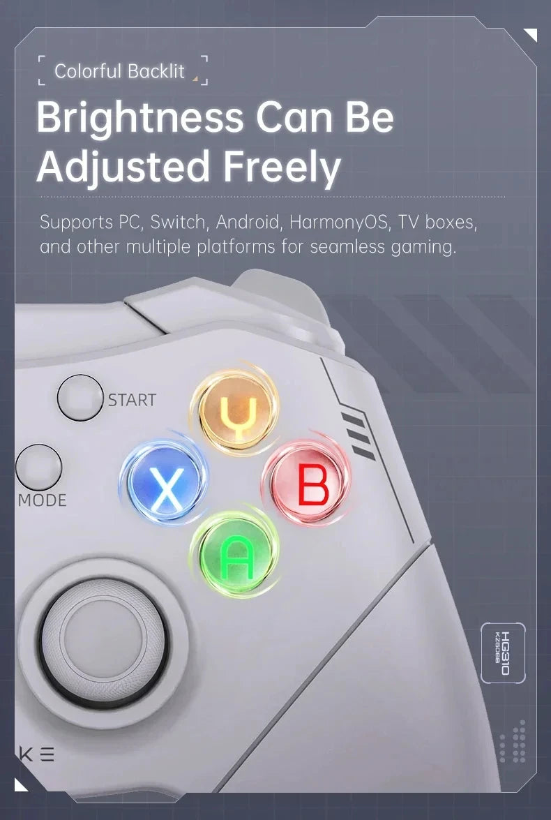 G3S Gamepads wired game controller linear effect joystick RGB 8-channel mechanical tactile D-pad suitable for PC Android gift