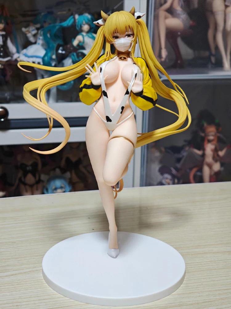 Genuine Ensoutoys Original Lily Lily Dairy Cow Ver. 24cm Pvc 1/7 Figures Cow Clothes Models Toys Collectibles Gifts